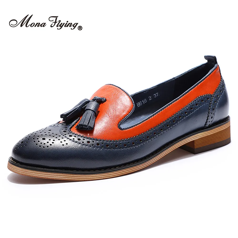 Premium leather loafers with built-in cushioning for foot support