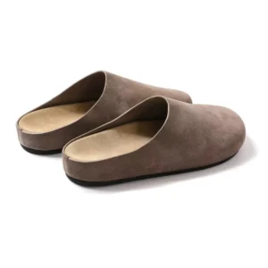 Classic Suede Mule Loafers for Women with Cushioned Comfort and Durable Platform Sole