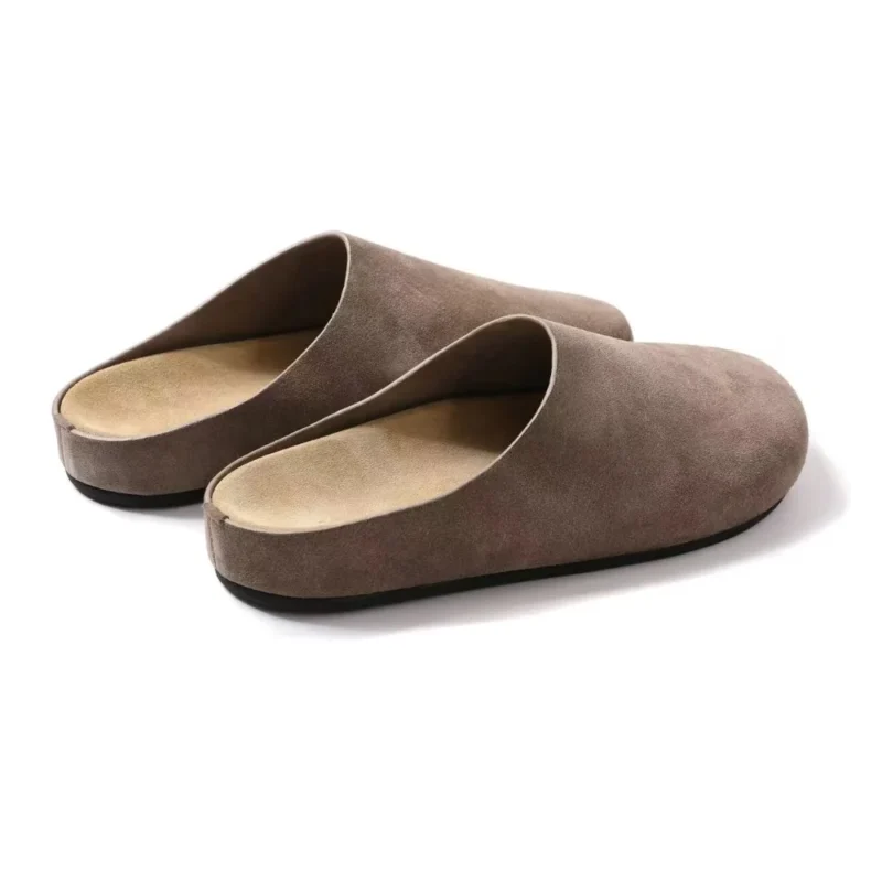 Classic Suede Mule Loafers for Women with Cushioned Comfort and Durable Platform Sole