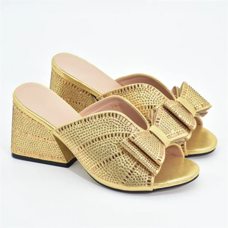 Rhinestone Platform Peep Toe Pumps with Chunky Heel for Wedding & Special Occasions - Image 7