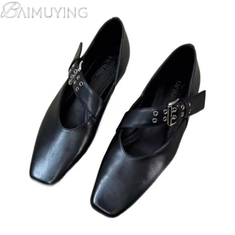 Professional outfit styling with pointed flats for workplace elegance