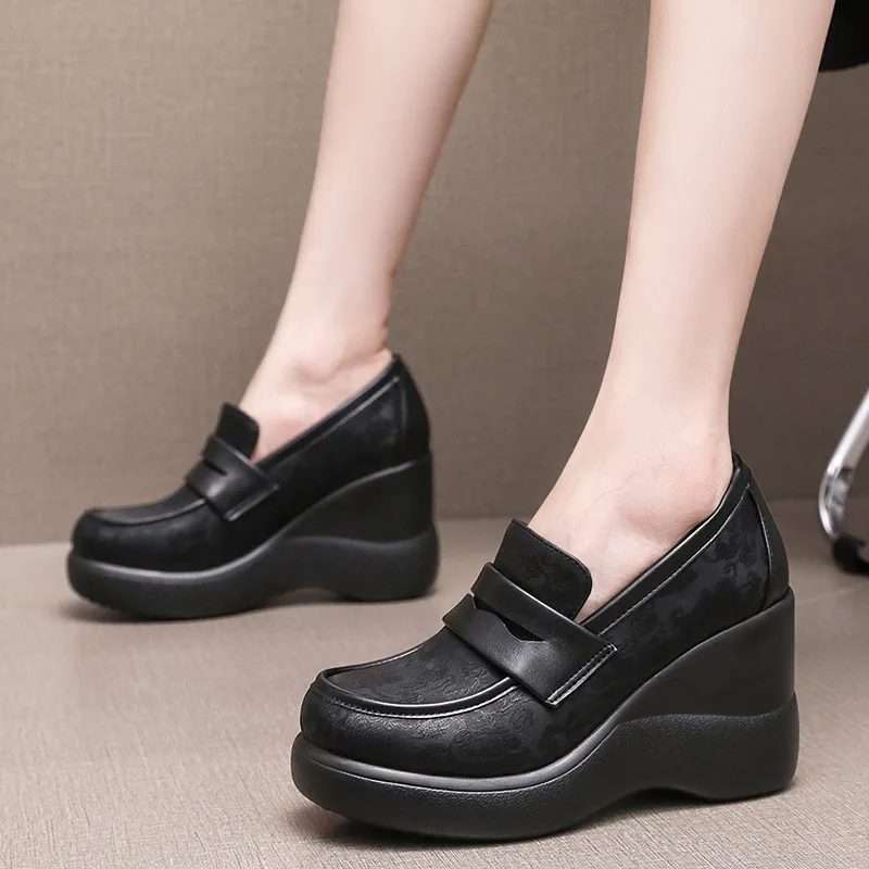 Women's High Platform Loafers
