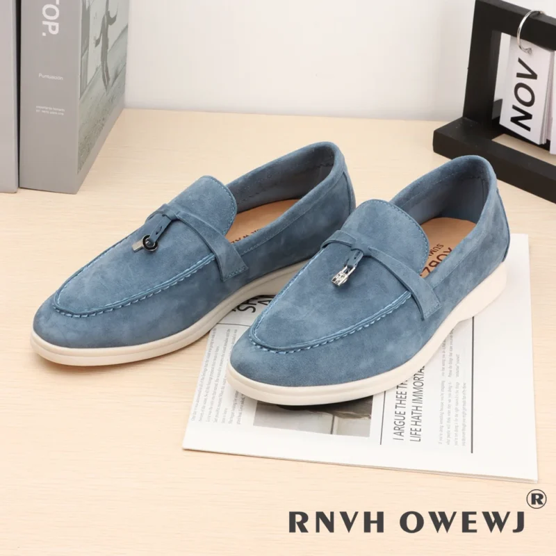 Premium Suede Slip-On Loafers for Women with Sheepskin Insole for All-Day Comfort - Image 13