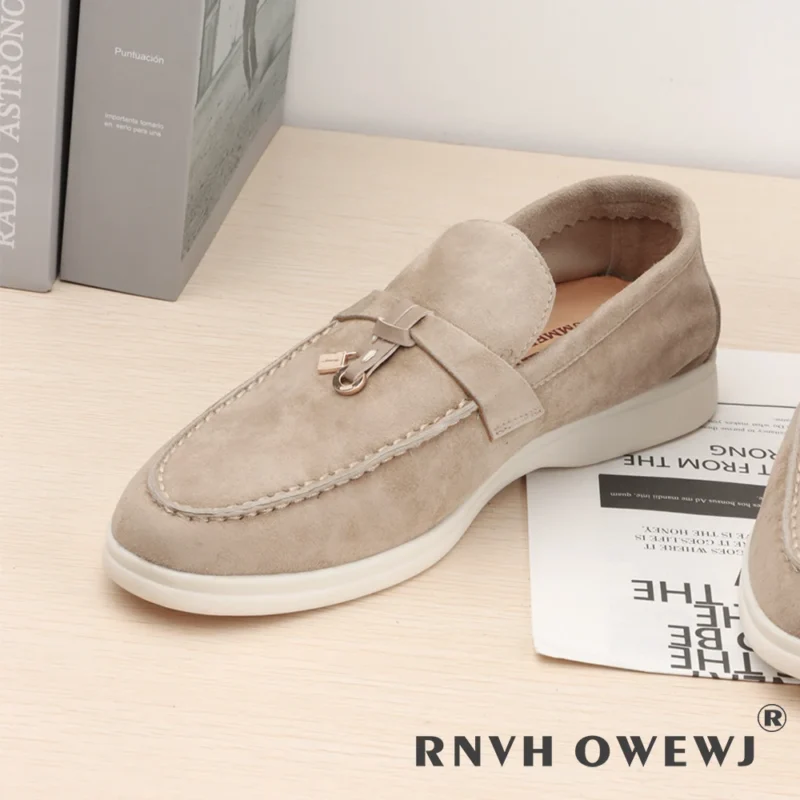 Premium Suede Slip-On Loafers for Women with Sheepskin Insole for All-Day Comfort - Image 7