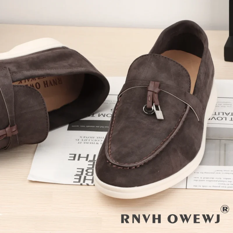 Premium Suede Slip-On Loafers for Women with Sheepskin Insole for All-Day Comfort - Image 11