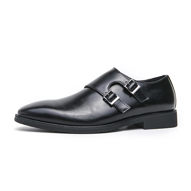 Classic patent leather block heel loafers with refined details for professional workwear