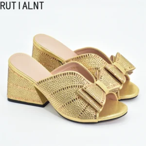 Rhinestone Platform Peep Toe Pumps with Chunky Heel for Wedding & Special Occasions