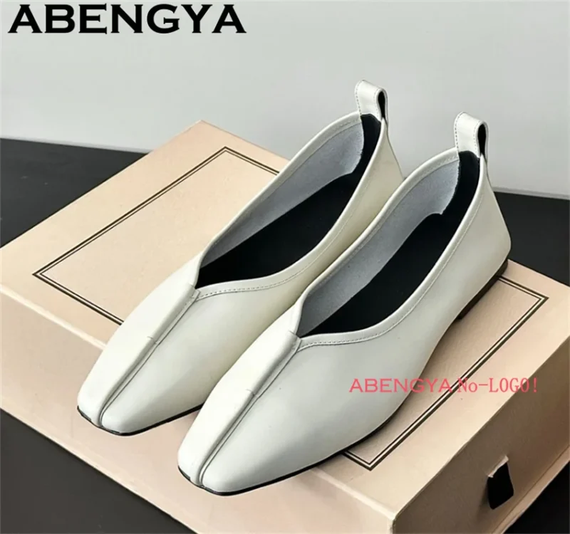 Classic Genuine Leather Round Toe Loafers for Women with Comfortable Sheepskin Insole - Image 3