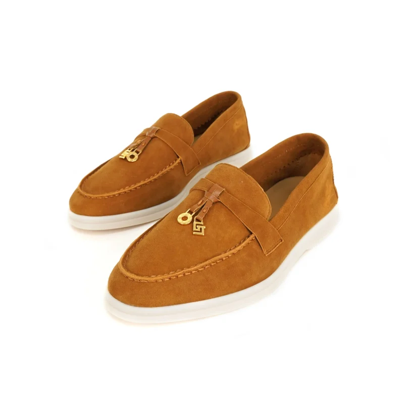 Premium Suede Slip-On Mule Loafers with Metal Pendant for All-Day Comfort - Image 8