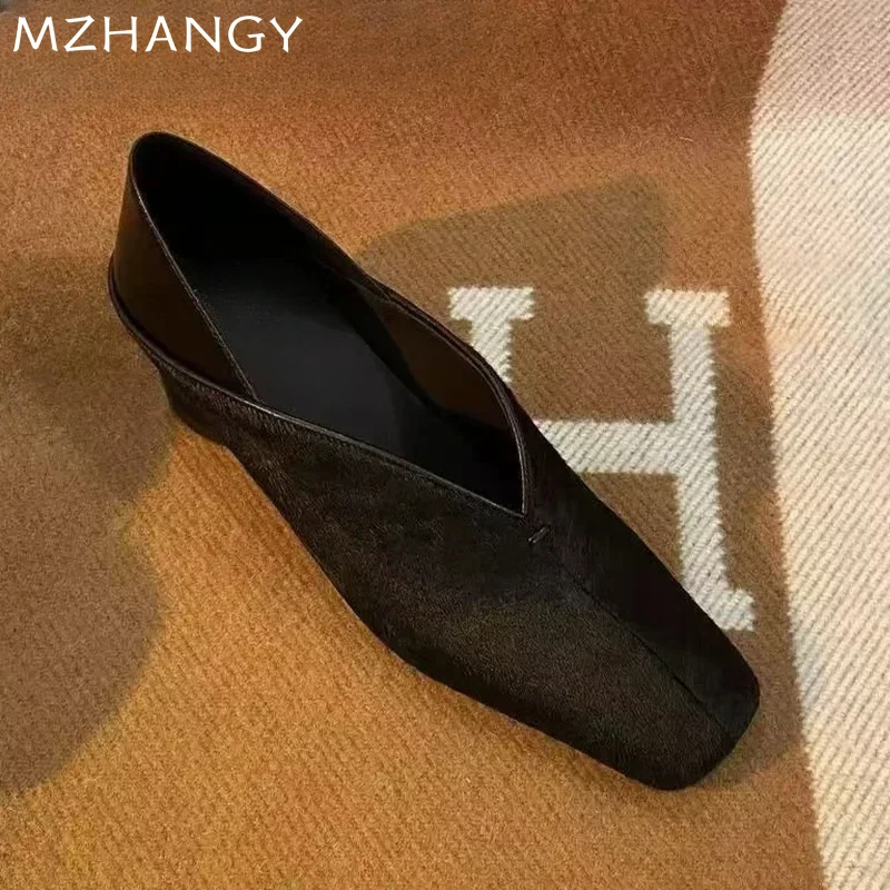 Square toe loafers paired with feminine skirts and dresses for stylish contrast
