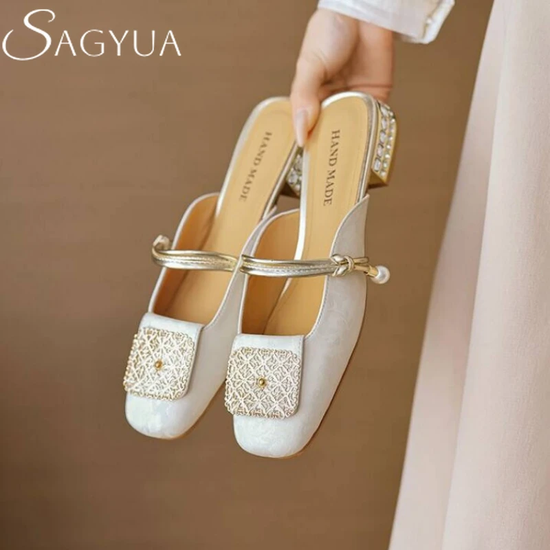 Square toe mule loafers demonstrating expert styling possibilities