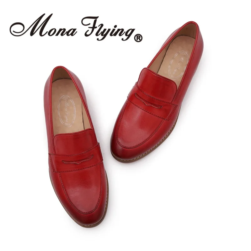 Classic Genuine Leather Penny Loafers for Women with Cushioned Comfort for Office and Casual Wear - Image 3