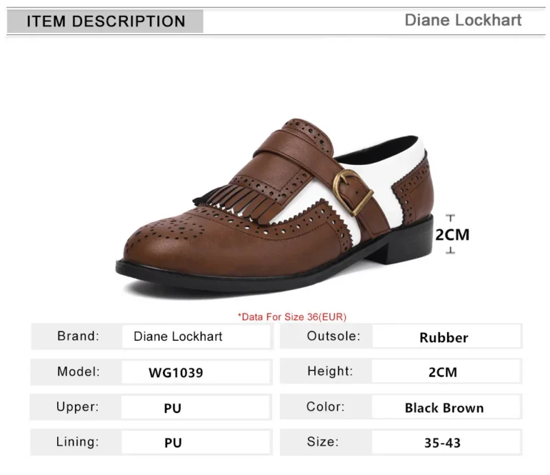 Classic Tassel Buckle Loafers for Women with Round Toe Low Heel for Casual Wear - Image 5