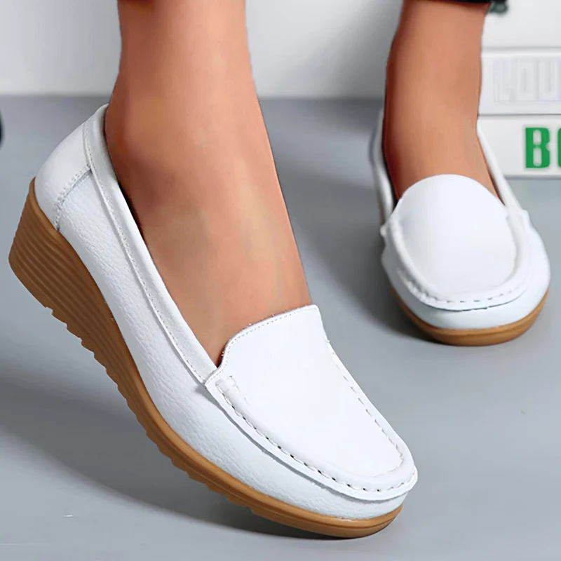 Women's Black Flat Loafers