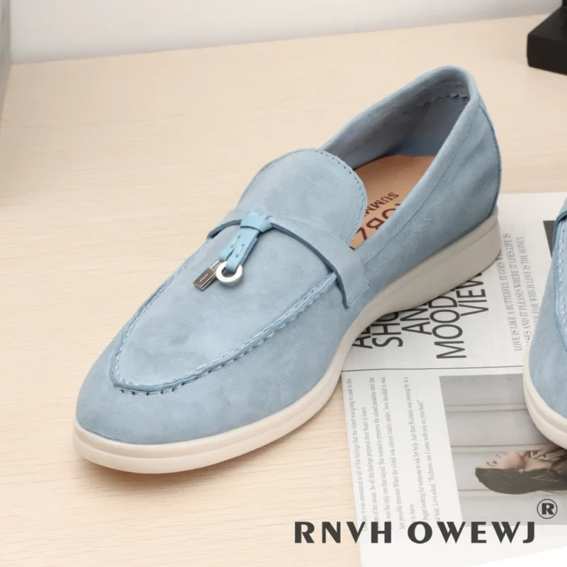 Premium Suede Slip-On Loafers for Women with Sheepskin Insole for All-Day Comfort - Image 14
