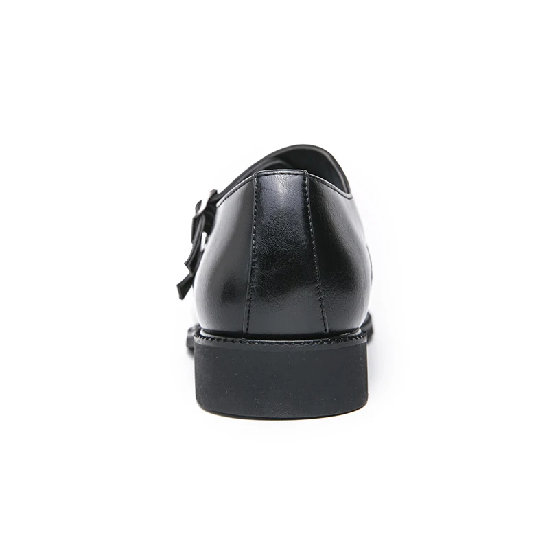 Versatile monk strap loafers in rich burgundy color