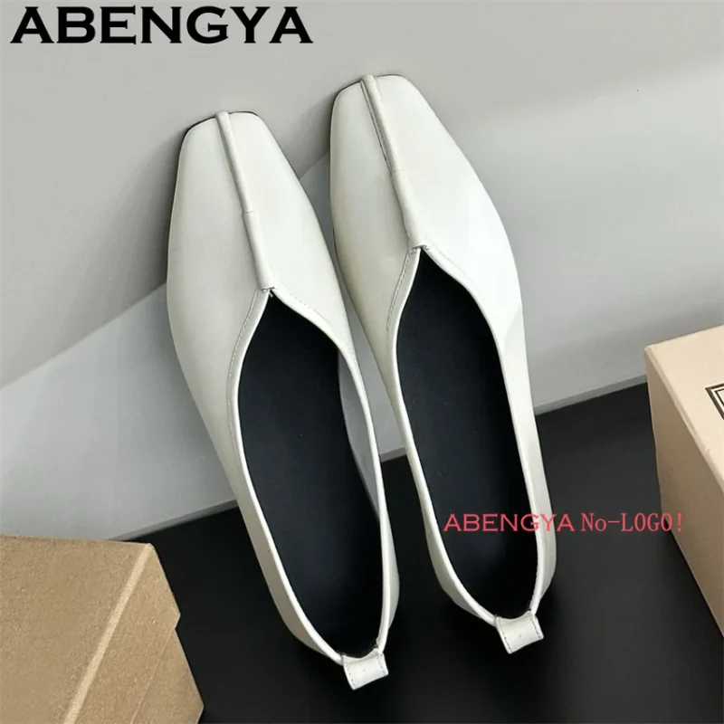Classic Genuine Leather Round Toe Loafers for Women with Comfortable Sheepskin Insole - Image 4