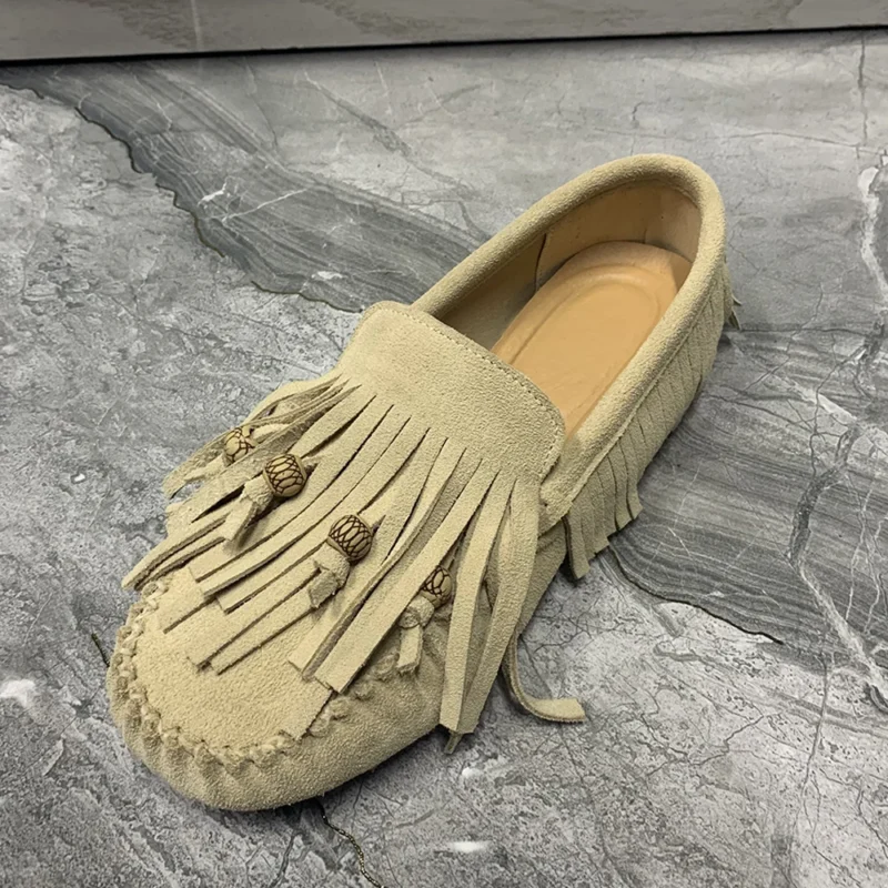 Classic Patent Leather Tassel Loafers for Women with Slip-Resistant Soles - Image 7