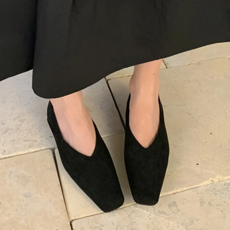 Square toe loafers styled with casual outfits for everyday modern looks