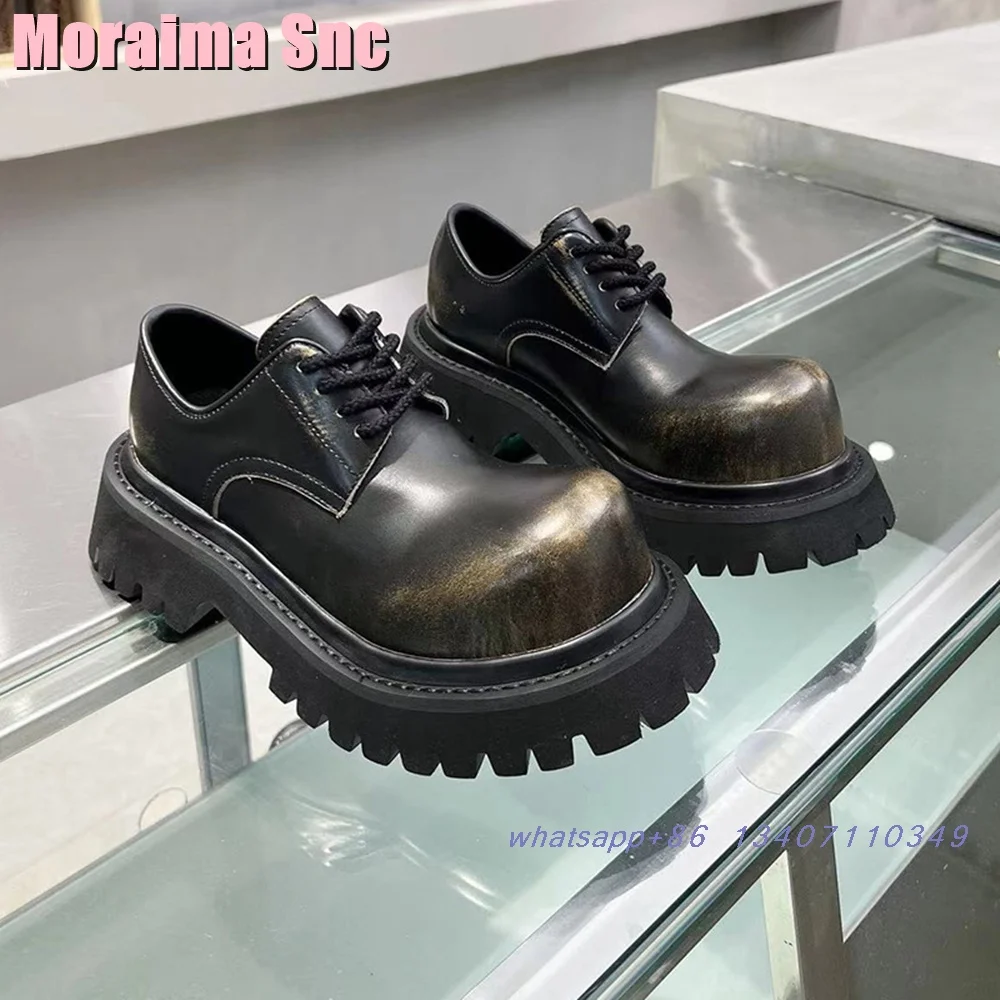 Classic leather block heel loafers perfect for business casual office attire