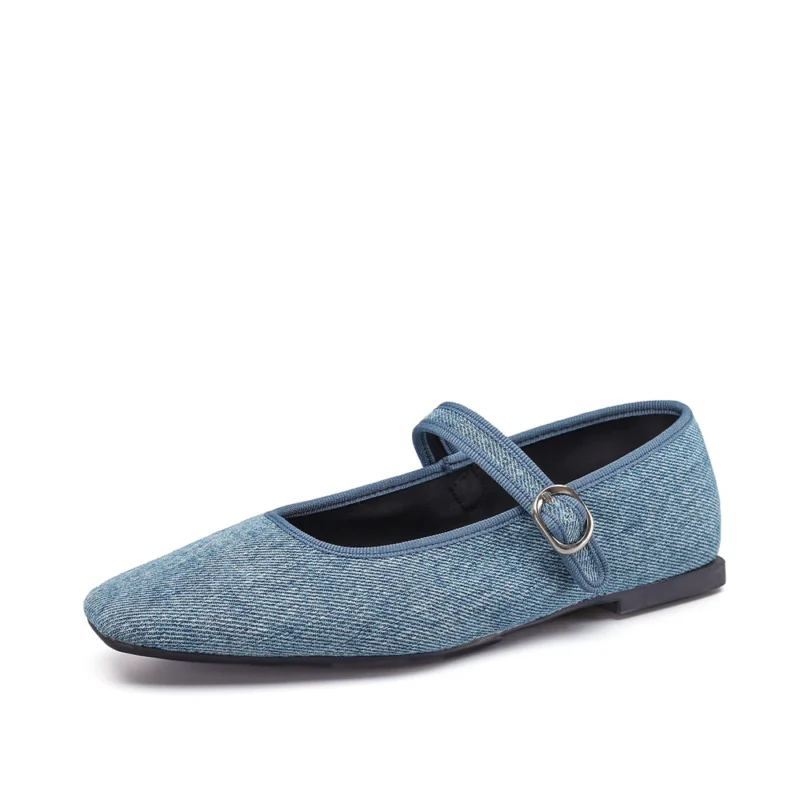 Velvet Leopard Print Mary Jane Ballet Flats with Comfortable Round Toe for Women - Image 7