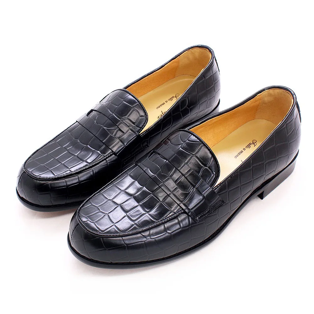 Premium round toe loafers featuring quality construction for walking comfort