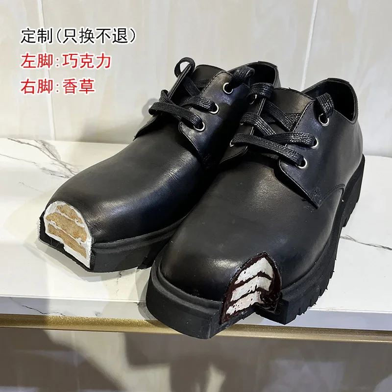 Oxford platform loafers with round toes providing ample width for comfortable wear