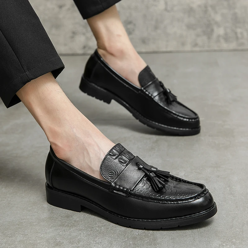 Professional cleaning of quality leather loafers
