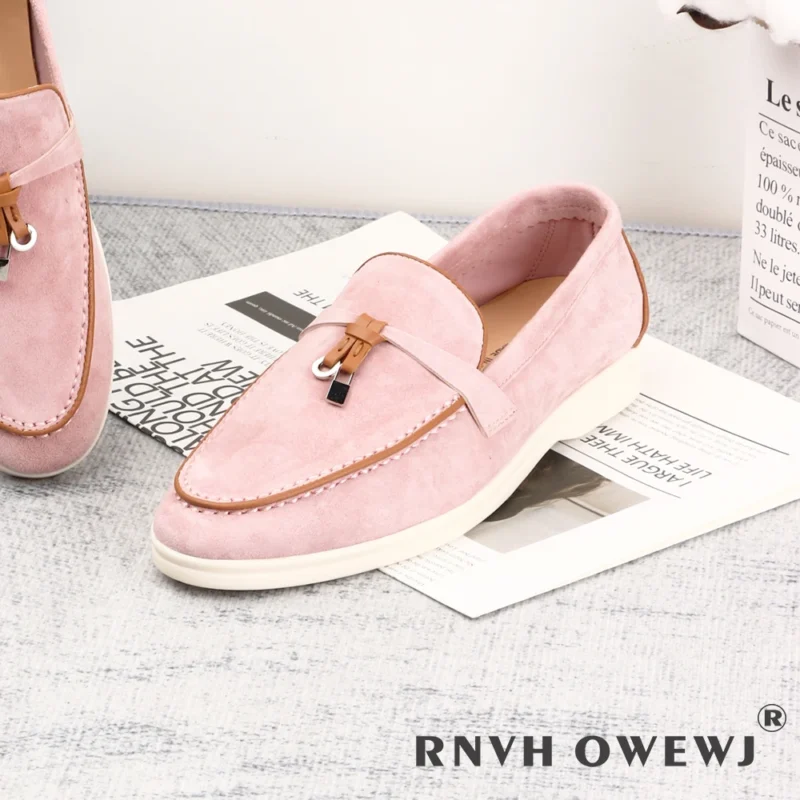 Premium Suede Slip-On Loafers for Women with Sheepskin Insole for All-Day Comfort - Image 10