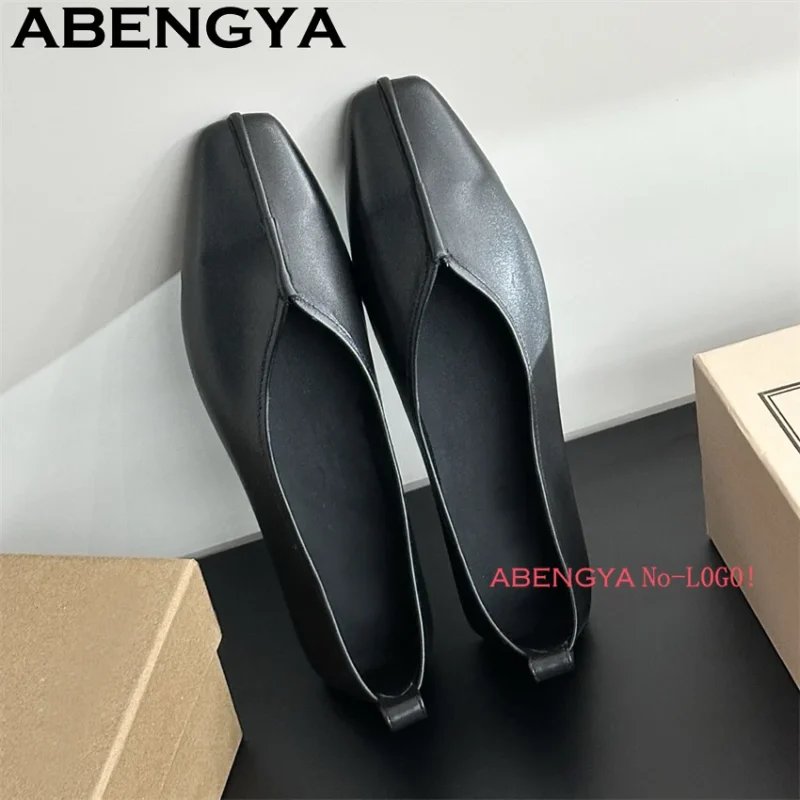 Classic Genuine Leather Round Toe Loafers for Women with Comfortable Sheepskin Insole - Image 6