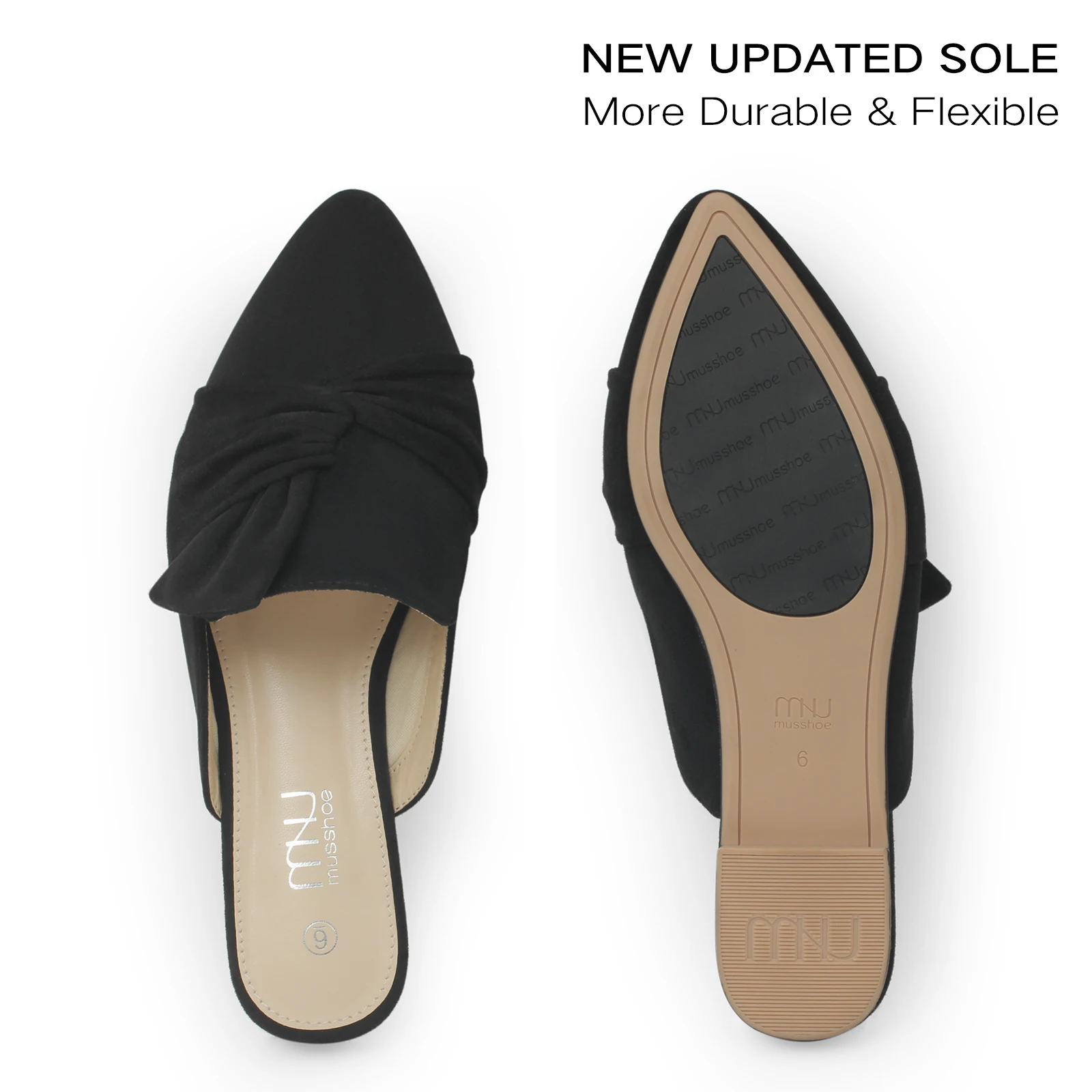 Pointed toe loafers designed to accommodate wider feet without sacrificing style