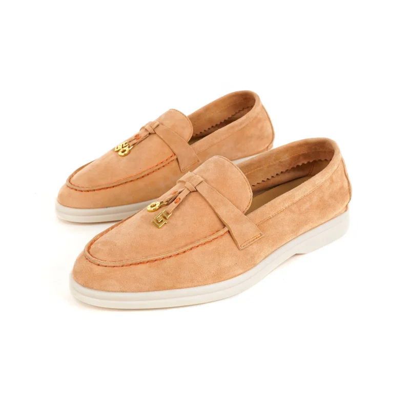 Premium Suede Slip-On Mule Loafers with Metal Pendant for All-Day Comfort - Image 18