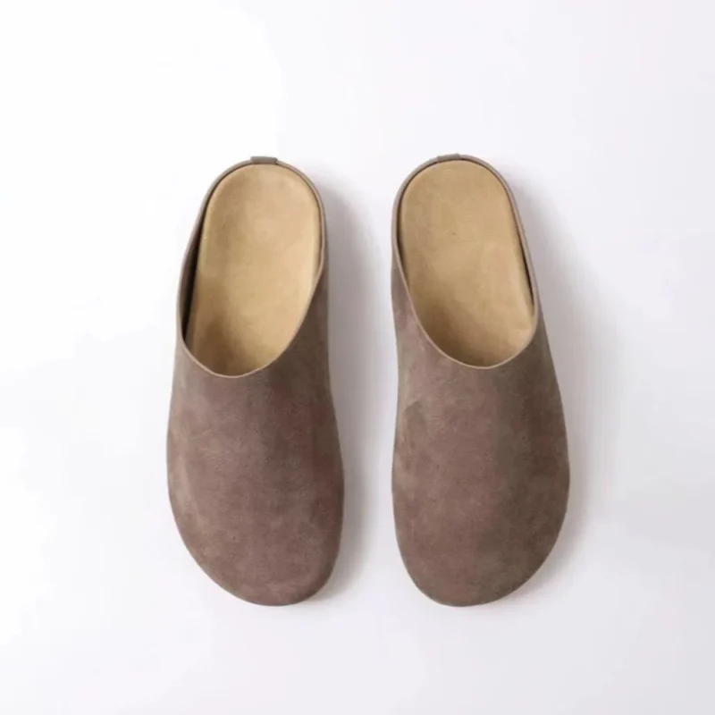 Classic Suede Mule Loafers for Women with Cushioned Comfort and Durable Platform Sole - Image 2