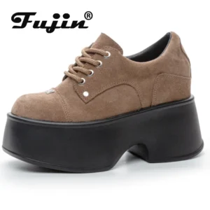 Platform Suede Wedge Pumps with 11cm Heel for Casual Comfort