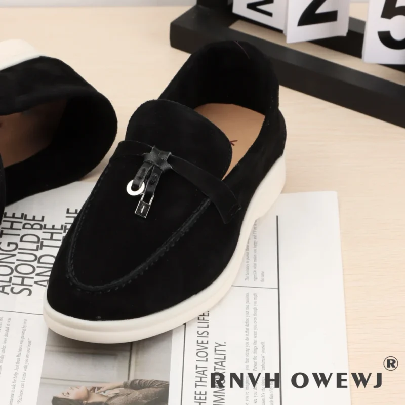 Premium Suede Slip-On Loafers for Women with Sheepskin Insole for All-Day Comfort - Image 15