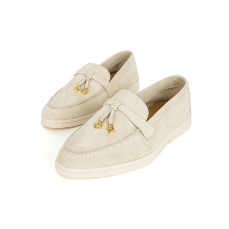 Premium Suede Slip-On Mule Loafers with Metal Pendant for All-Day Comfort - Image 31