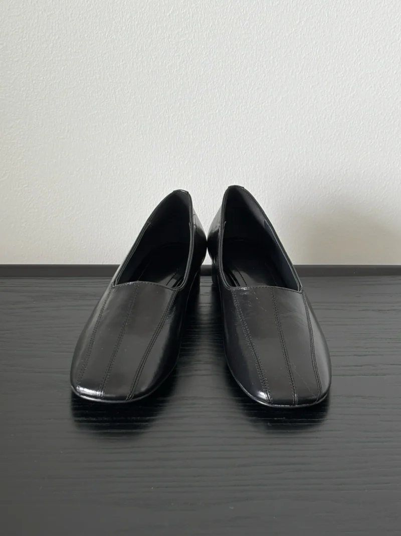 Classic Genuine Leather Mid Heel Loafers for Women with Comfortable Round Toe - Image 4
